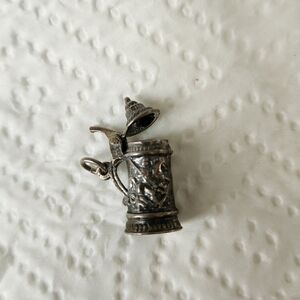 Vintage Silver Beer Stein Charm